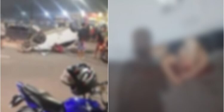 Mulher morre após carro capotar na Zona Norte de Manaus