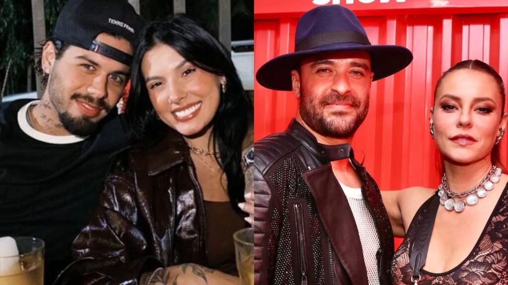 Ana Castela e Zé Felipe; Diogo Nogueira e Paola Oliveira (Foto: Reprodução/Internet)