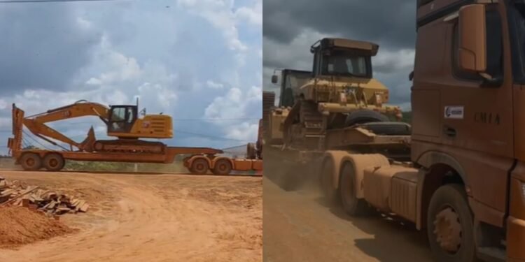 Trecho da BR-319 em Realidade recebe maquinários após uma semana de interdição