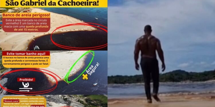 Prefeitura alerta para área perigosa do Rio Negro após morte de ex-lutador de MMA em São Gabriel da Cachoeira