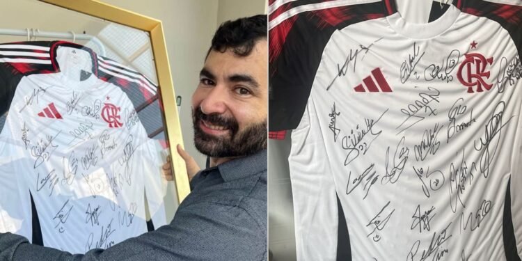 Camisa autografada será sorteada em breve (Foto: Divulgação/PNSG)