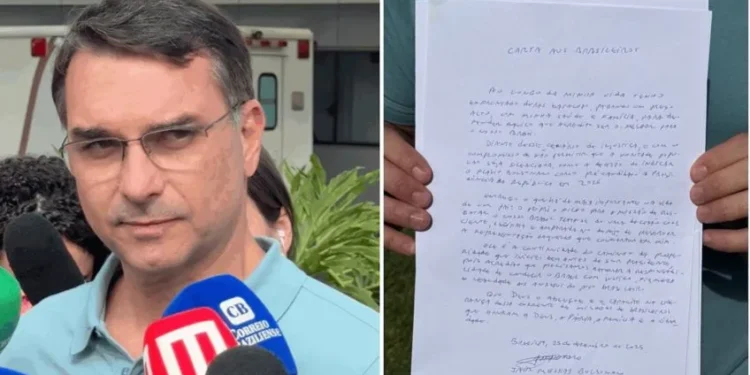 Carta de Jair Bolsonaro confirma Flávio Bolsonaro como pré-candidato à Presidência em 2026