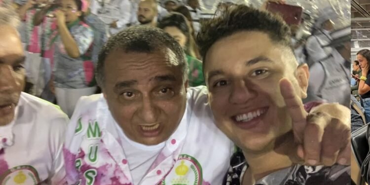 Sambista Paulo Onça e o filhoVito Israel