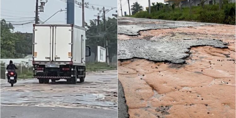 Abandono no Distrito Industrial: buracos, prejuízos e protestos tomam a Avenida Hibisco