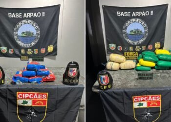 Mais de 40 quilos de drogas são apreendidos em embarcações e três pessoas são presas