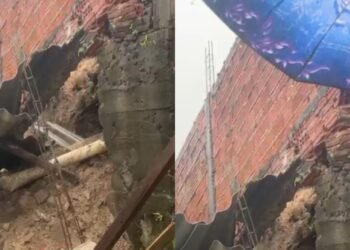 Desabamento de casa na Cidade de Deus