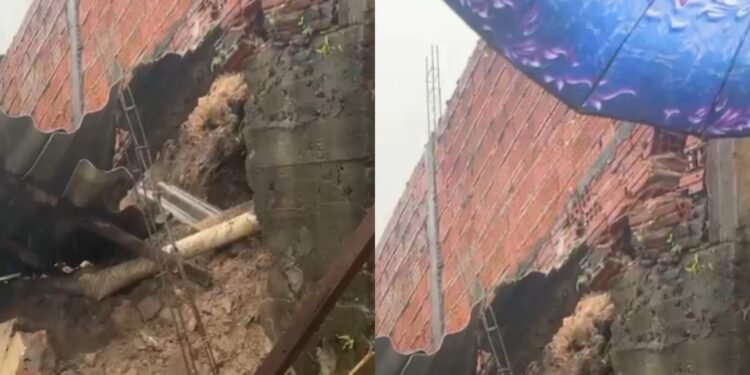 Desabamento de casa na Cidade de Deus