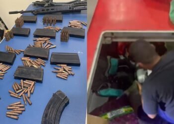 Homem é preso com dois fuzis e mais de 400 munições