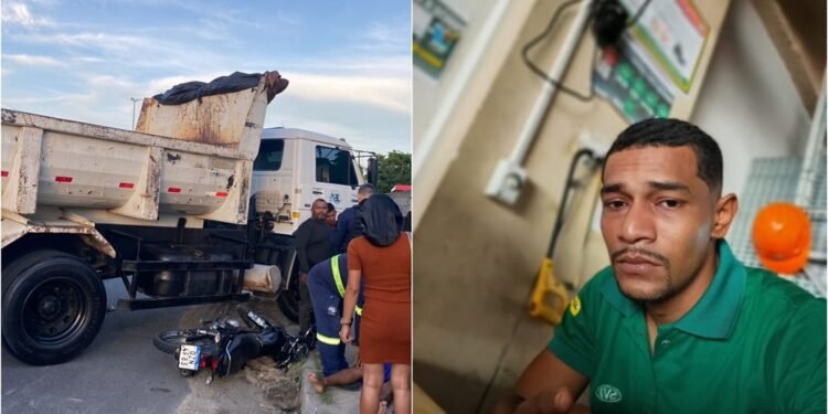 Motociclista morre após colidir com roda de caminhão no Novo Aleixo