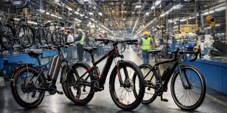 Produção de bicicletas no PIM deve atingir 350 mil unidades em 2026