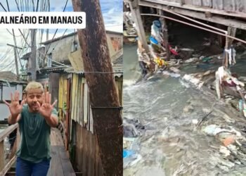 Influenciador ironiza alagamentos e acúmulo de lixo no Alvorada 3