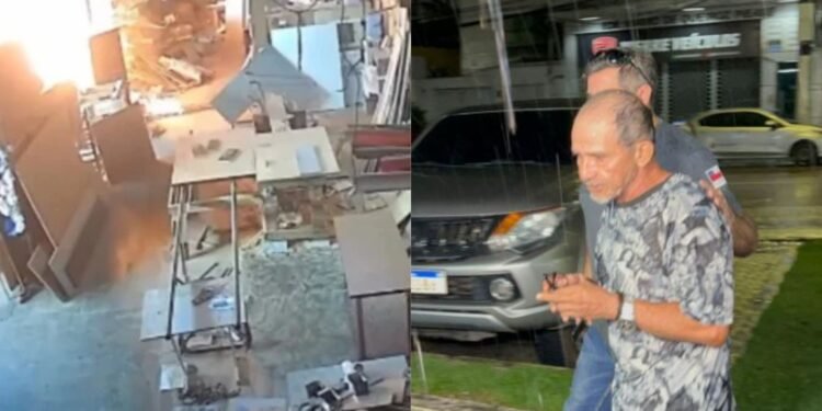 suspeito preso incendio fabrica