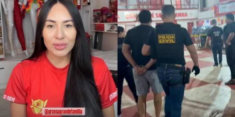 Arleane Marques se pronuncia após a prisão do presidente da A Grande Família