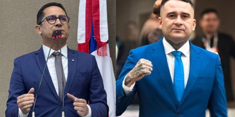 Deputado estadual Daniel Almeida e vereador Sargento Salazar