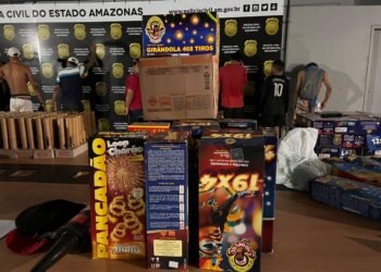 Foguetório termina com 40 presos por apologia ao crime no AM