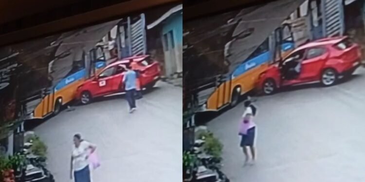 Micro-ônibus perde o freio e atinge carro na zona Leste