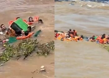 Naufrágio deixa passageiros à deriva no Encontro das Águas