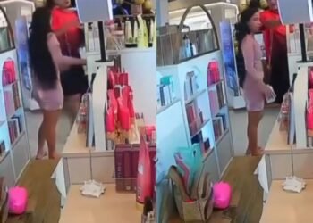 Mulher é flagrada por câmeras furtando perfumaria em shopping na zona Norte de Manaus
