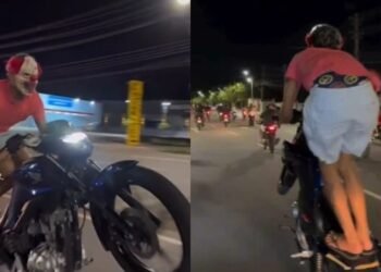 motociclista-palhaco