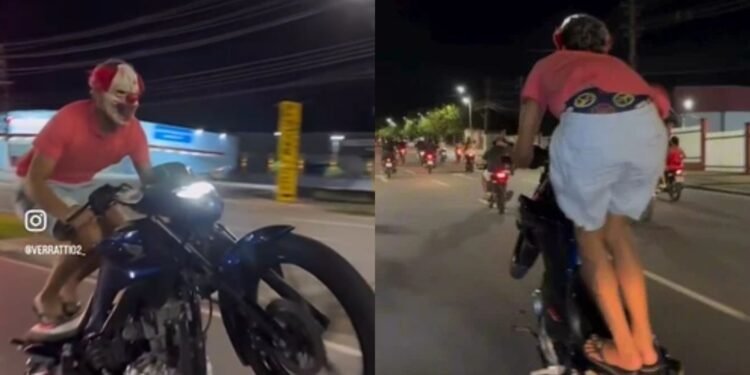 motociclista-palhaco