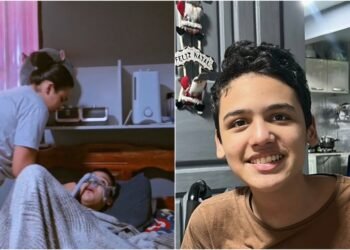 Menino com doença rara precisa de ajuda para manter aparelho que o ajuda a respirar