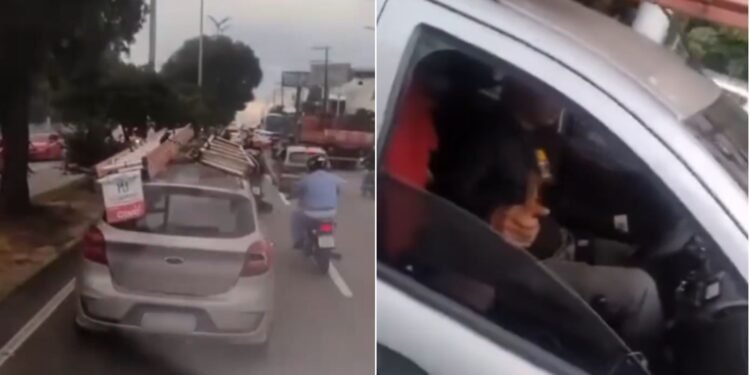 Motorista impede passagem de ambulância