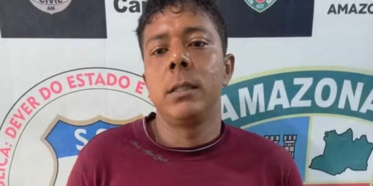 Suspeito identificado como Hiure Felintro da Silva - (Foto: Divulgação/PC-AM)