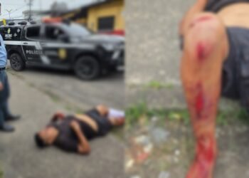 Homem esfaqueado pede ajuda em frente a delegacia na zona Leste de Manaus