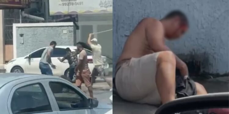 Suspeito de assalto a drogaria é contido e agredido por moradores na zona Norte