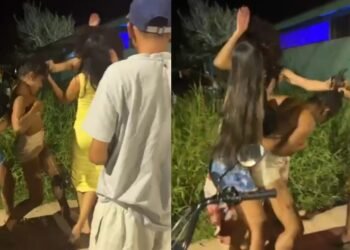 Confusão entre mulheres em frente a adega termina em briga generalizada no interior do AM