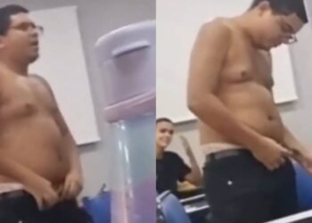 Jovem tira a roupa dentro da sala de aula em universidade no RJ