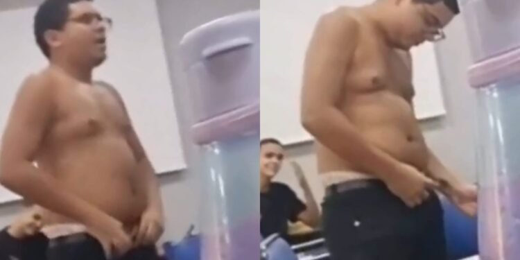 Jovem tira a roupa dentro da sala de aula em universidade no RJ