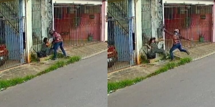Falso motorista de aplicativo assalta estudante e ação é flagrada por câmeras em Manaus