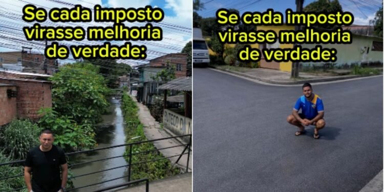 Influenciador satiriza falta de infraestrutura na capital