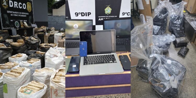 Polícia apreende 4,5 toneladas de drogas e prende suspeito no Amazonas