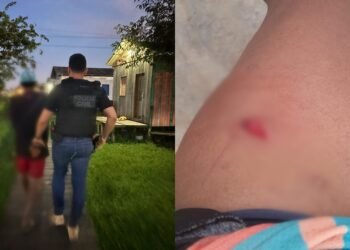 Homem em flagrante por esfaquear a própria companheira, em Eirunepé