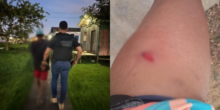 Homem em flagrante por esfaquear a própria companheira, em Eirunepé