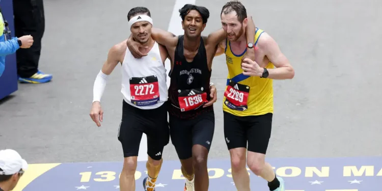 Brasileiro vira manchete por ato de empatia na Maratona de Boston