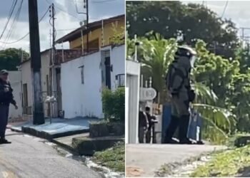 Artefato explosivo é encontrado em lixeira