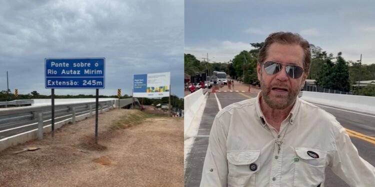 Obra de ponte na BR-319 está pronta, mas interditada à espera de Lula inaugurar, denuncia Plínio Valério