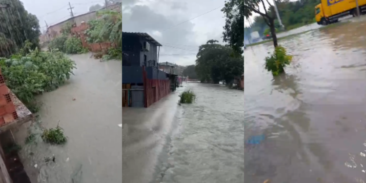 Chuvas em Manaus causam alagamentos