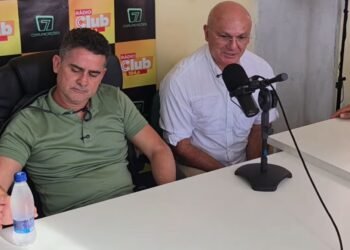 David Almeida ao lado de Coronel Menezes durante agenda institucional em Manacapuru - (Foto: Reprodução/Instagram)