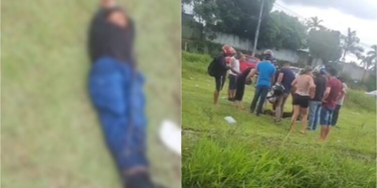 Homem é jogado de carro com mãos e pés amarrados na Avenida das Torres