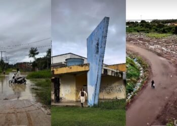 Influenciadores denunciam ruas na lama e obras paradas