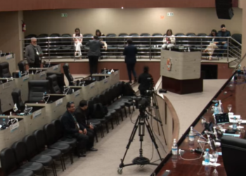 Plenário registrado durante no dia 28/04 - (Foto: Reprodução/Youtube)