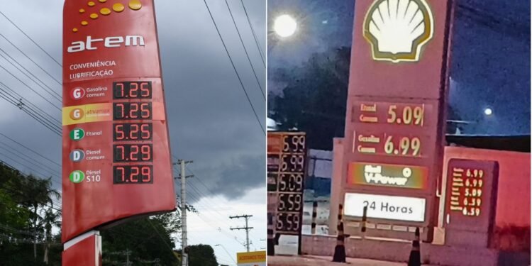 Preço da gasolina oscila em Manaus