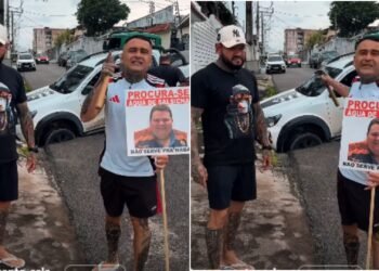Vereador Sargento Salazar denuncia cratera no bairro Parque Dez