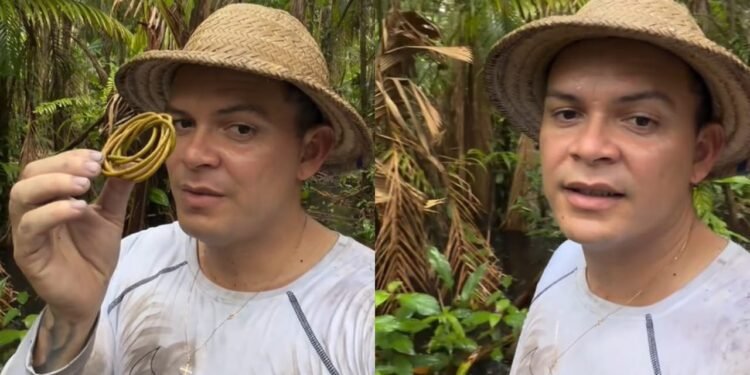 Influenciador ensina técnica para despistar Curupira após se perder na floresta