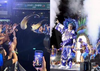 Bar do Boi lota Sambódromo e abre temporada azulada em Manaus