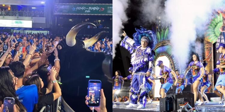 Bar do Boi lota Sambódromo e abre temporada azulada em Manaus